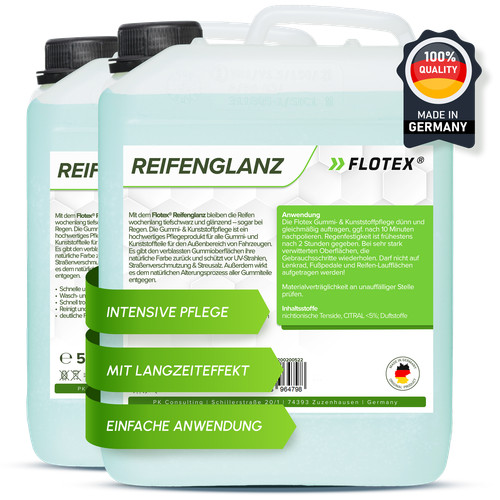 Flotex 2x5l reifenglanz gummi - 2x5l,